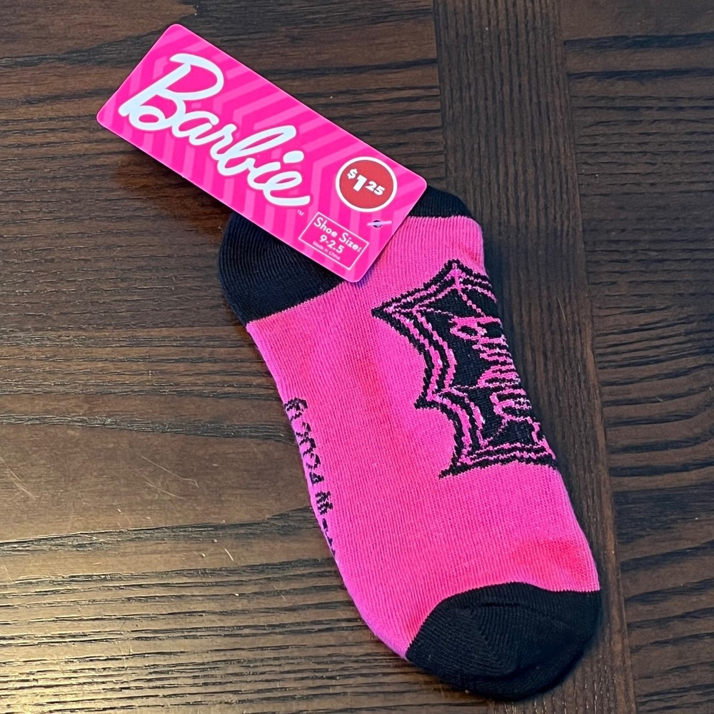 Barbie Halloween Socks Set of 3 Ghost Pumpkin Pink Purple Girls Size 9-2.5 NEW - Picture 6 of 15
